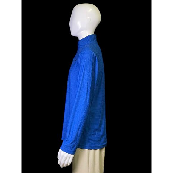 Nike Athletic 1/4 Zip Neck Jacket Sweatshirt Blue Dri Fit Mens Sz L - Picture 4 of 9